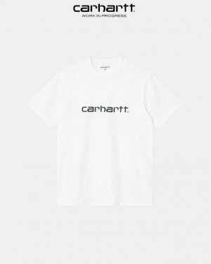 Carhartt Wip Script T-Shirt White | TH0002331