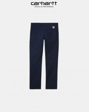 Carhartt Wip Sid Pant - Poplin Dark Navy | TH0001508