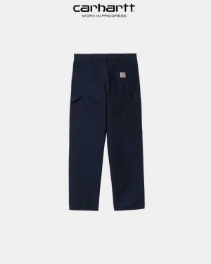 Carhartt Wip Single Knee Pant Dark Navy | TH0001546