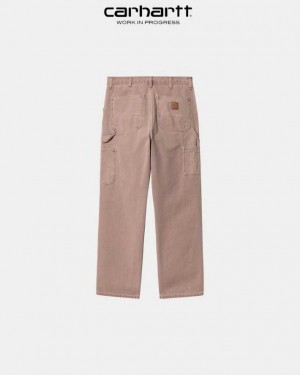 Carhartt Wip Single Knee Pant Dark Plum (faded) | TH0001550