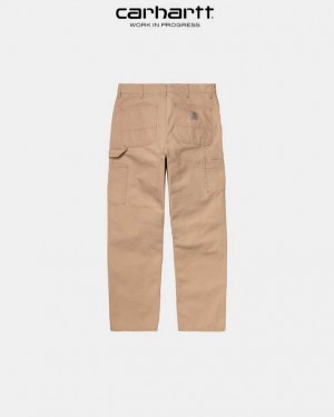 Carhartt Wip Single Knee Pant Dusty Hamilton Brown | TH0001544