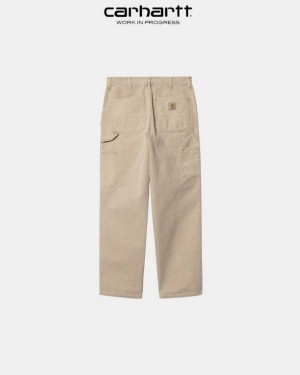 Carhartt Wip Single Knee Pant Dusty Hamilton Brown (faded) | TH0001548