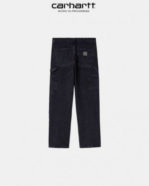 Carhartt Wip Single Knee Pant - Denim Black (stone washed) | TH0001536