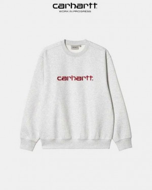 Carhartt Wip Sweatshirt Ash Heather / Rocket | TH0000248