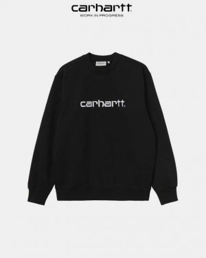 Carhartt Wip Sweatshirt Black / White | TH0000250