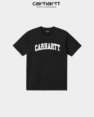 Carhartt Wip University T-Shirt Black | TH0002351