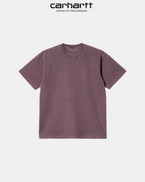 Carhartt Wip Vista T-Shirt Dark Plum | TH0002374