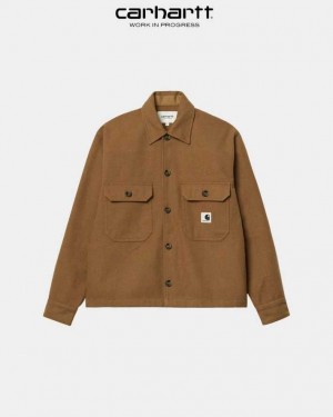 Carhartt Wip Wiston Shirt Jacket Hamilton Brown | TH0000117