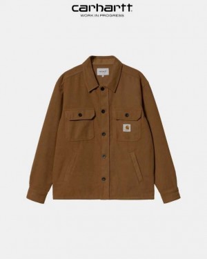 Carhartt Wip Wiston Shirt Jacket Hamilton Brown | TH0001778