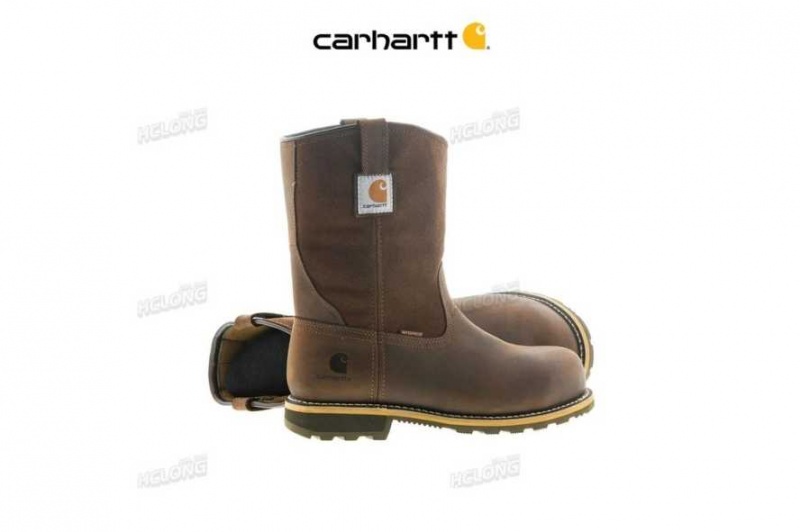 Carhartt 10-Inch Carbon Nano Toe Wellington DK BROWN OIL TANNED | TH0002813