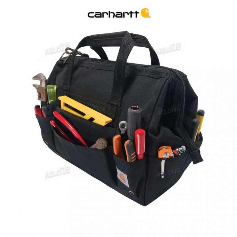 Carhartt 16-Inch 30 Pocket Heavyweight Tool Bag Black | TH0000613