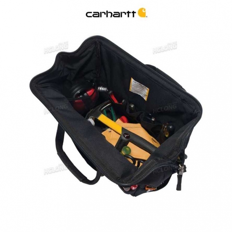 Carhartt 16-Inch 30 Pocket Heavyweight Tool Bag Black | TH0000613