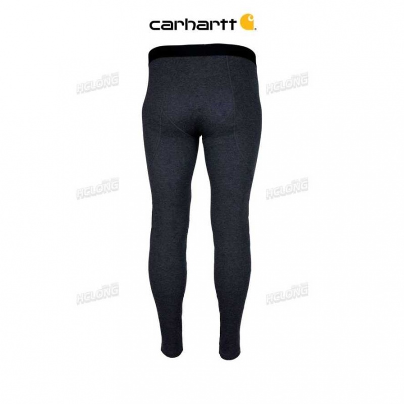 Carhartt Base Force 100% Cotton Midweight Bottom Black Heather | TH0001696