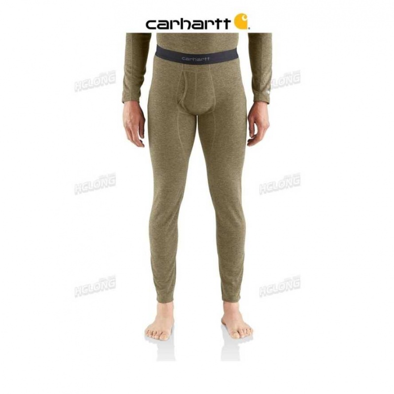 Carhartt Base Force Heavyweight Poly-Wool Bottom BURNT OLIVE HEATHER | TH0001694