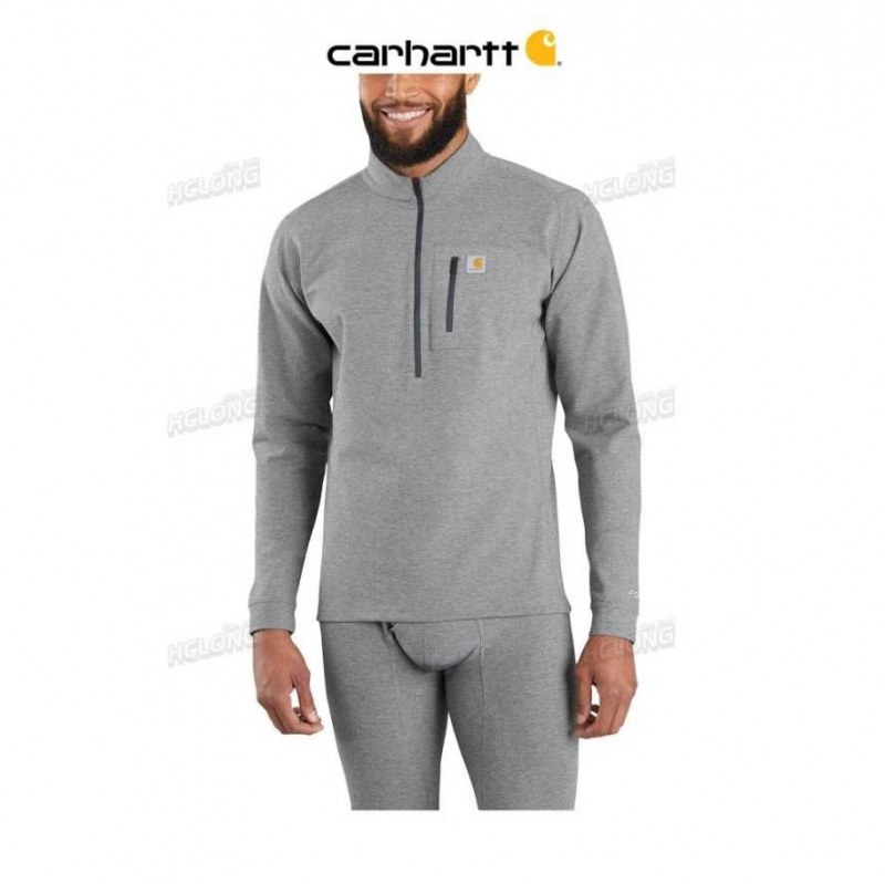 Carhartt Base Force Heavyweight Quarter-Zip SHADOW HEATHER | TH0002612