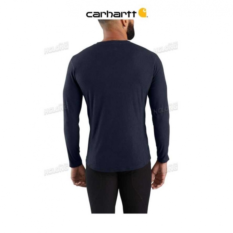 Carhartt Base Force Lightweight Crew Navy | TH0002609