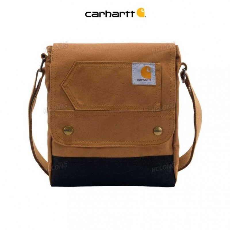 Carhartt Cross Body Snap Bag Brown | TH0000637