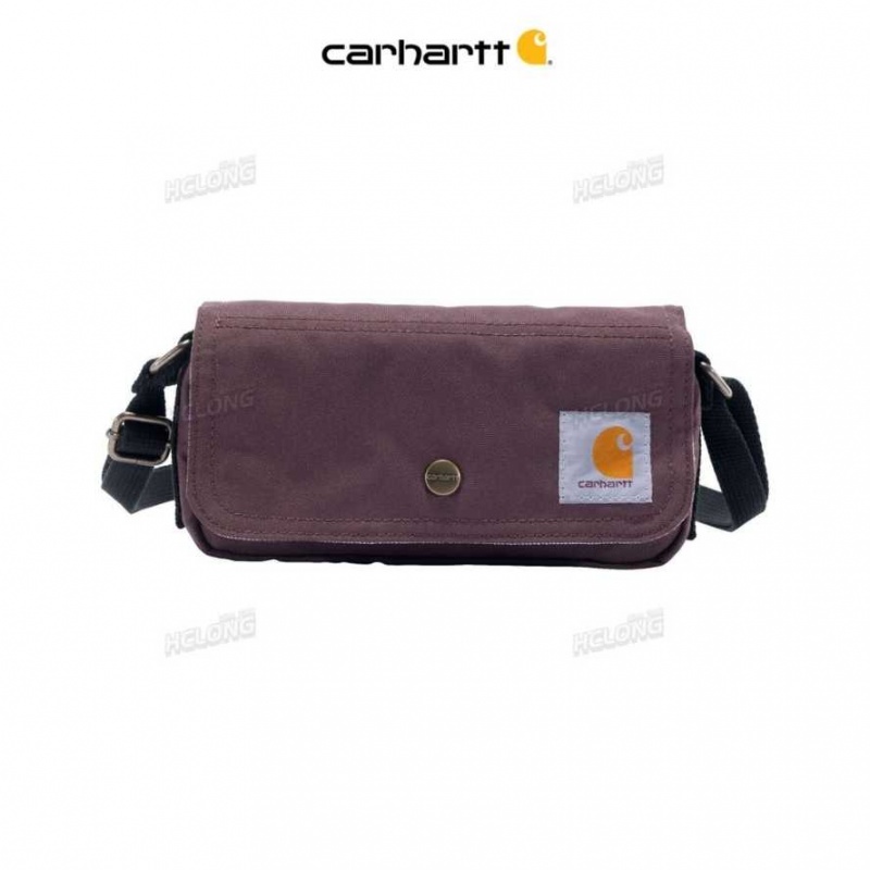 Carhartt Crossbody Horizontal Bag Burgundy | TH0000632