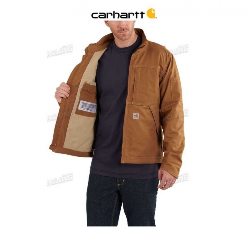 Carhartt Flame-Resistant Full Swing Quick Duck Jacket Brown | TH0000233