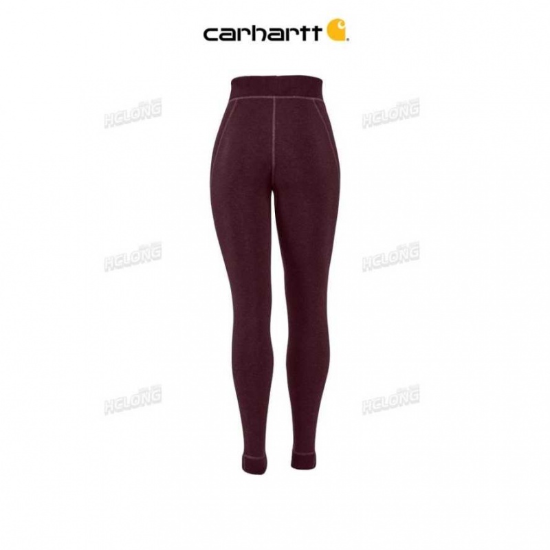 Carhartt Force Heavyweight Synthetic Wool-Blend Fleece Base Layer Pant Sparrow Heather | TH0002667