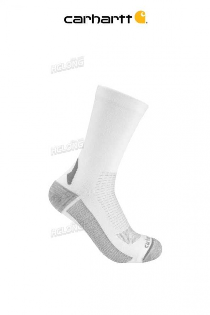 Carhartt Force Lightweight Crew Sock White | TH0001997