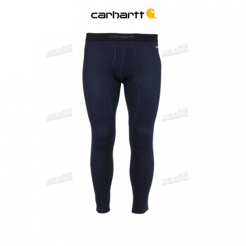 Carhartt Force Midweight Micro-Grid Base Layer Pant Navy | TH0002657