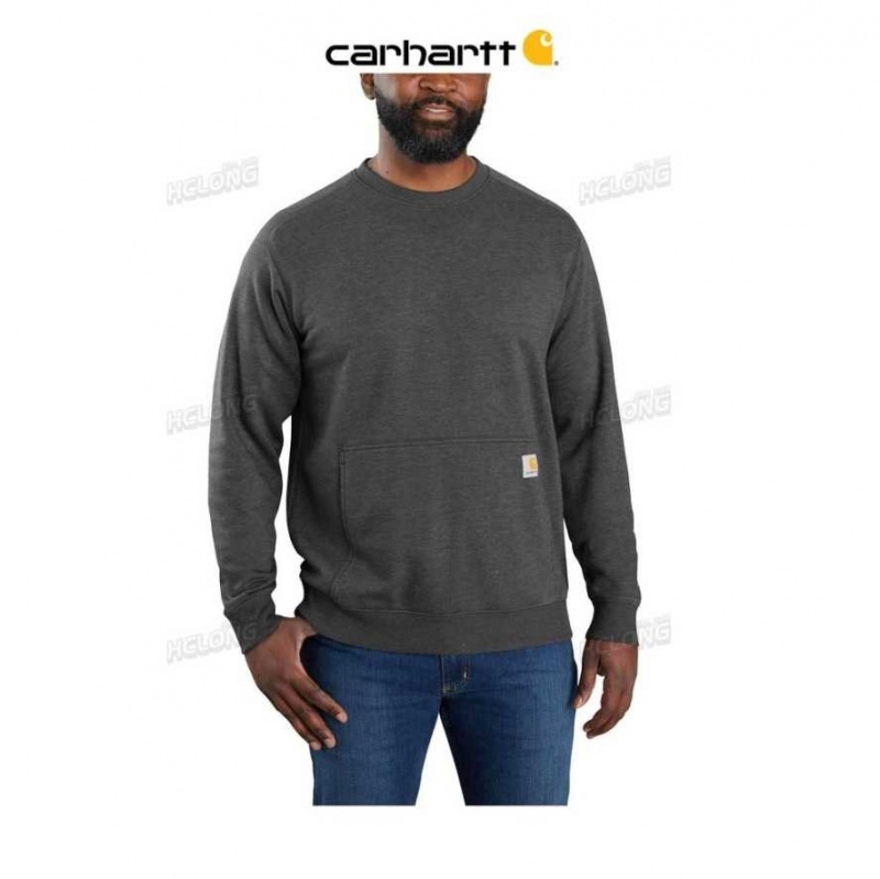 Carhartt Force Relaxed Fit Lightweight Crewneck Sweatshirt Carbon Heather | TH0000479