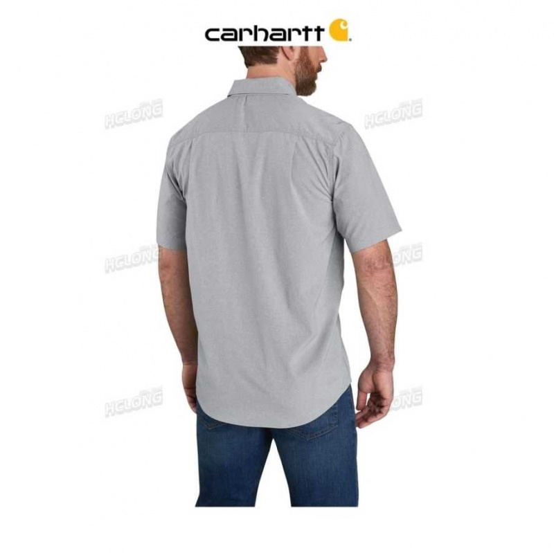 Carhartt Force Relaxed Fit Lightweight Short-Sleeve Shirt Steel | TH0002497