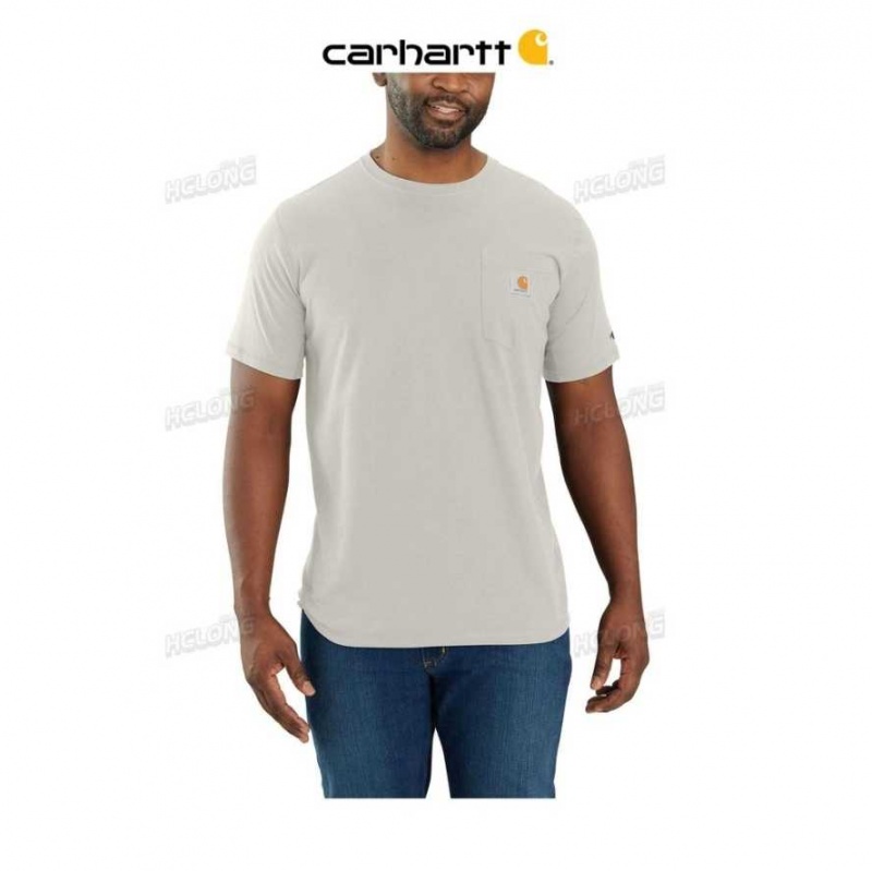 Carhartt Force Relaxed Fit Midweight Short-Sleeve Pocket T-Shirt Malt | TH0002467