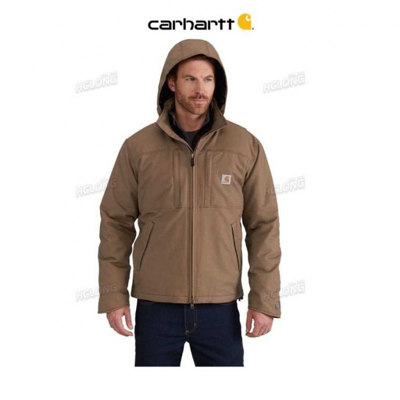 Carhartt Full Swing Loose Fit Quick Duck Insulated Jacket Canyon Brown | TH0000128