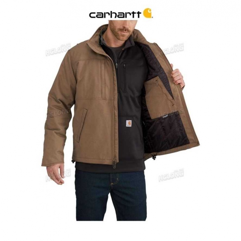 Carhartt Full Swing Loose Fit Quick Duck Insulated Jacket Canyon Brown | TH0000128