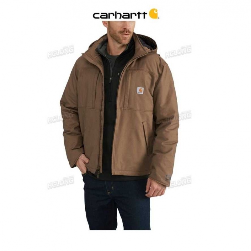 Carhartt Full Swing Loose Fit Quick Duck Insulated Jacket Canyon Brown | TH0000128