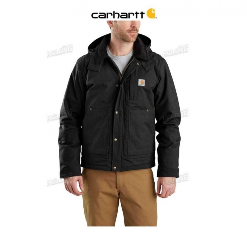 Carhartt Full Swing Relaxed Fit Ripstop Insulated Jacket Black | TH0000144