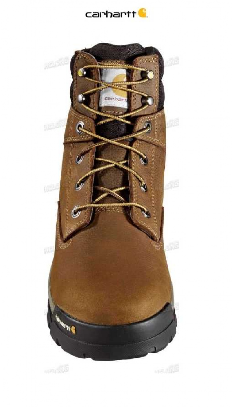 Carhartt Ground Force 6-Inch Non-Safety Toe Work Boot Brown Oil Tanned | TH0002824