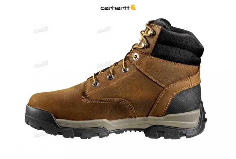 Carhartt Ground Force 6-Inch Non-Safety Toe Work Boot Brown Oil Tanned | TH0002824