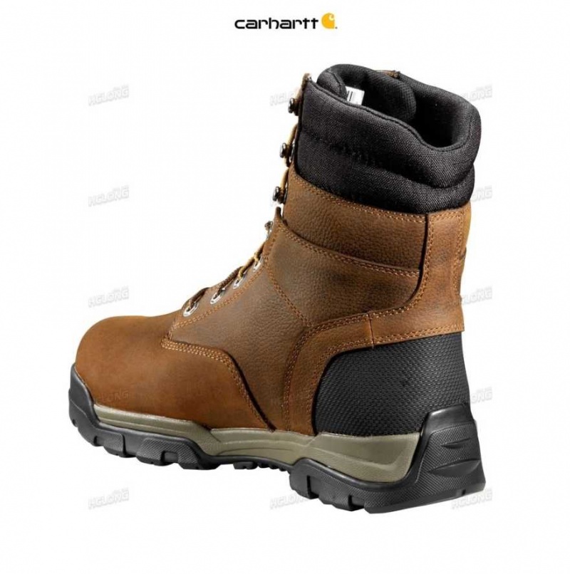 Carhartt Ground Force 8-Inch Composite Toe Work Boot Brown Oil Tanned | TH0002827