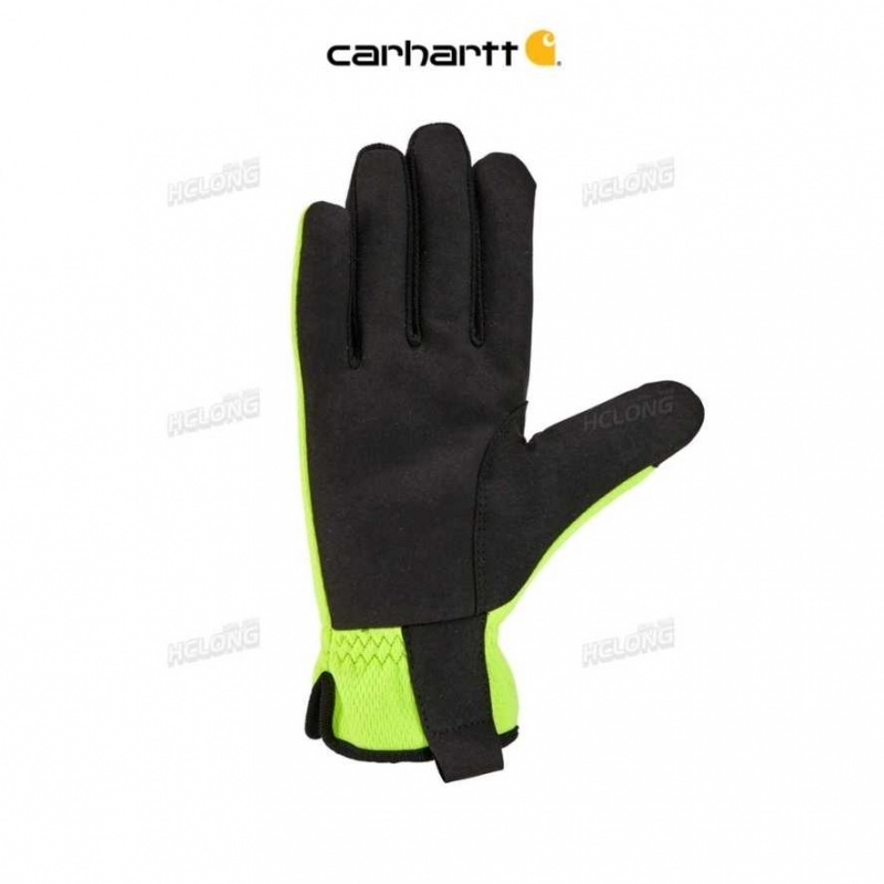 Carhartt High Dexterity Open Cuff Glove High Vis Lime | TH0001144