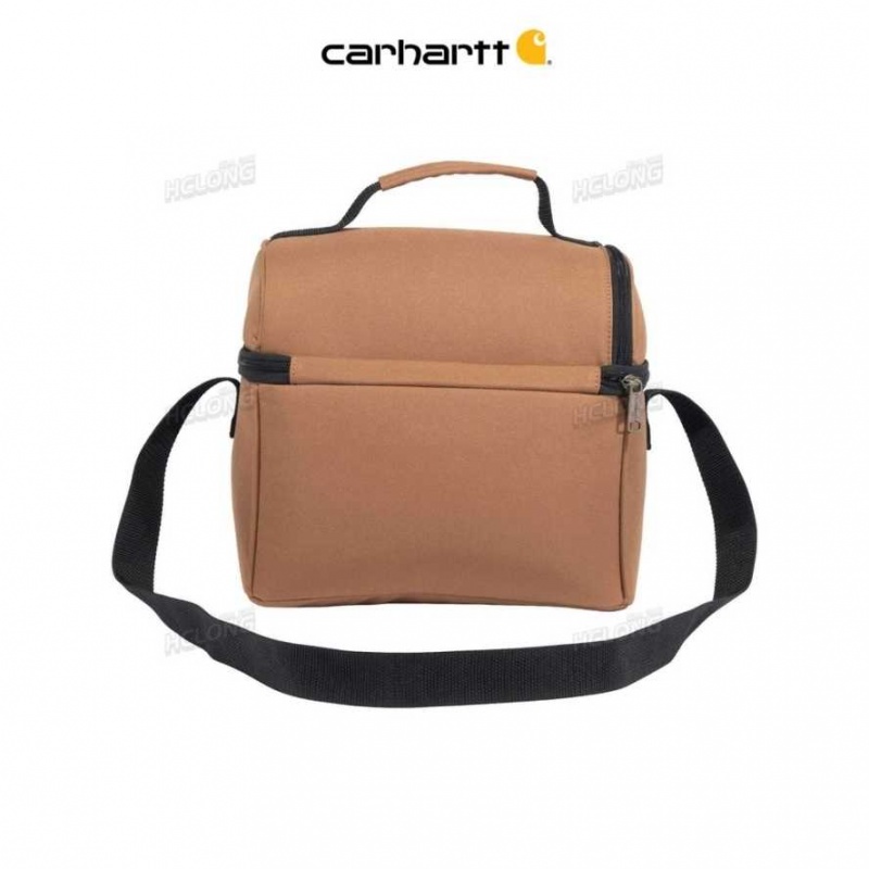 Carhartt Insulated 12 Can Two Compartment Lunch Cooler Brown | TH0001024