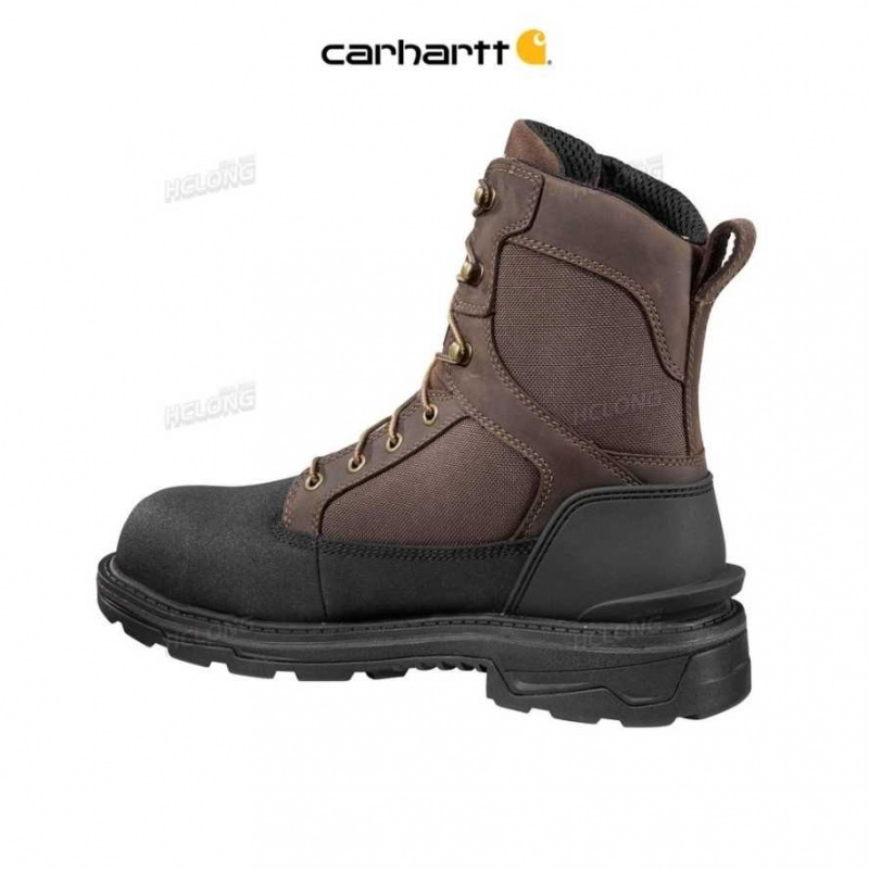 Carhartt Ironwood Insulated 8-Inch Alloy Toe Work Boot Dark Brown Oil Tanned | TH0002854