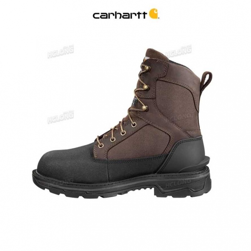 Carhartt Ironwood Insulated 8-Inch Alloy Toe Work Boot Dark Brown Oil Tanned | TH0002854