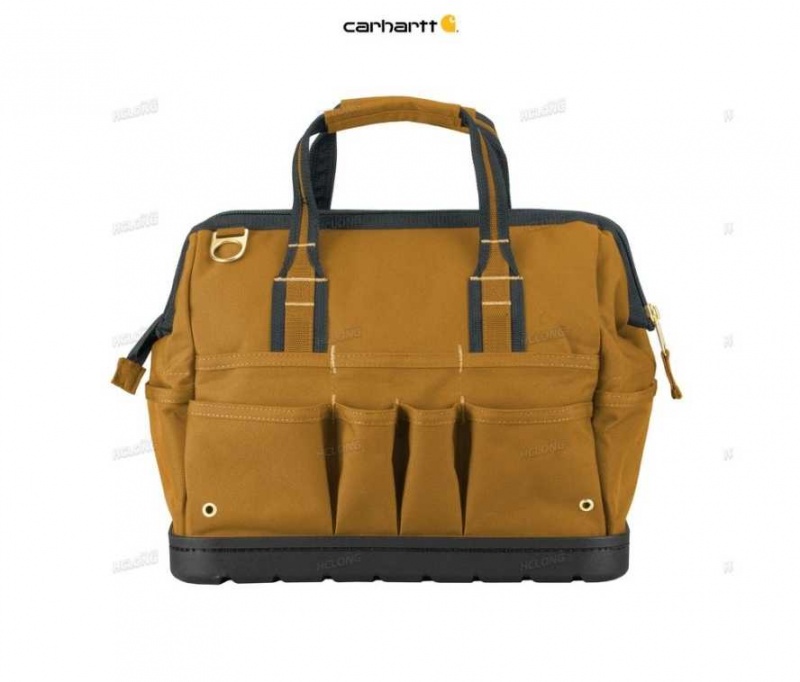 Carhartt Legacy 16 Tool Bag w Molded Base Brown | TH0000585