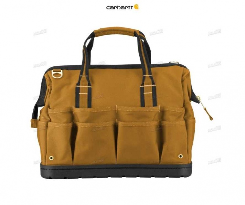 Carhartt Legacy 18 Tool Bag w Molded Base Brown | TH0000587