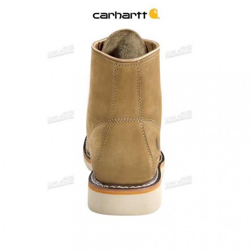 Carhartt Lightweight 6-Inch Moc Non-Safety Toe Wedge Boot Khaki | TH0002856