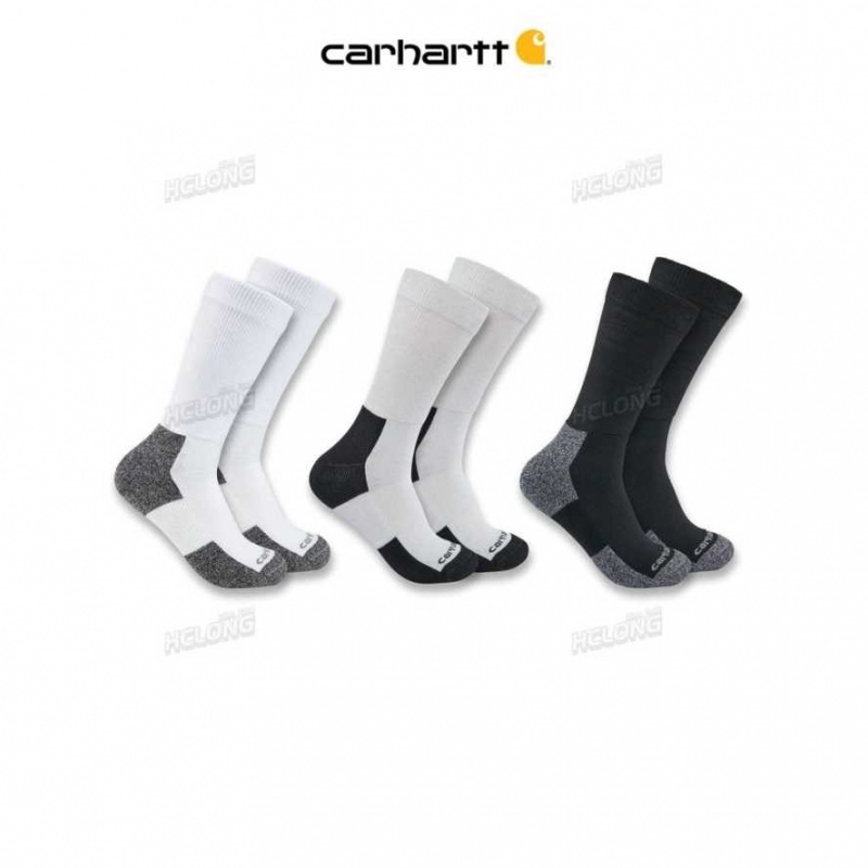 Carhartt Lightweight Stretch Top Crew Sock 3-Pack Assorted | TH0001953