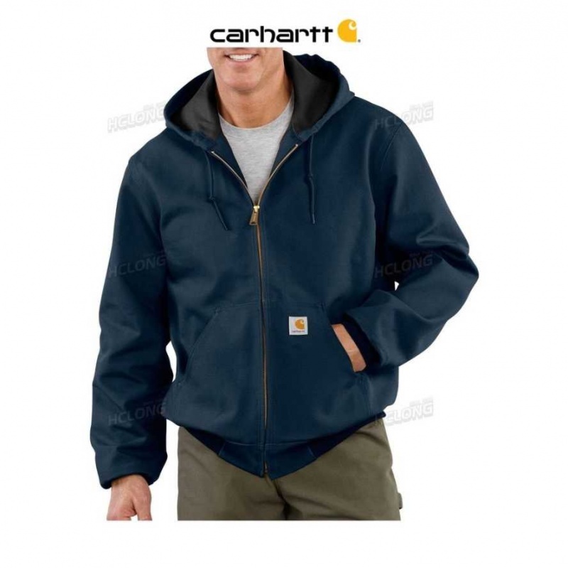 Carhartt Loose Fit Firm Duck Thermal-Lined Active Jac Dark Navy | TH0000225