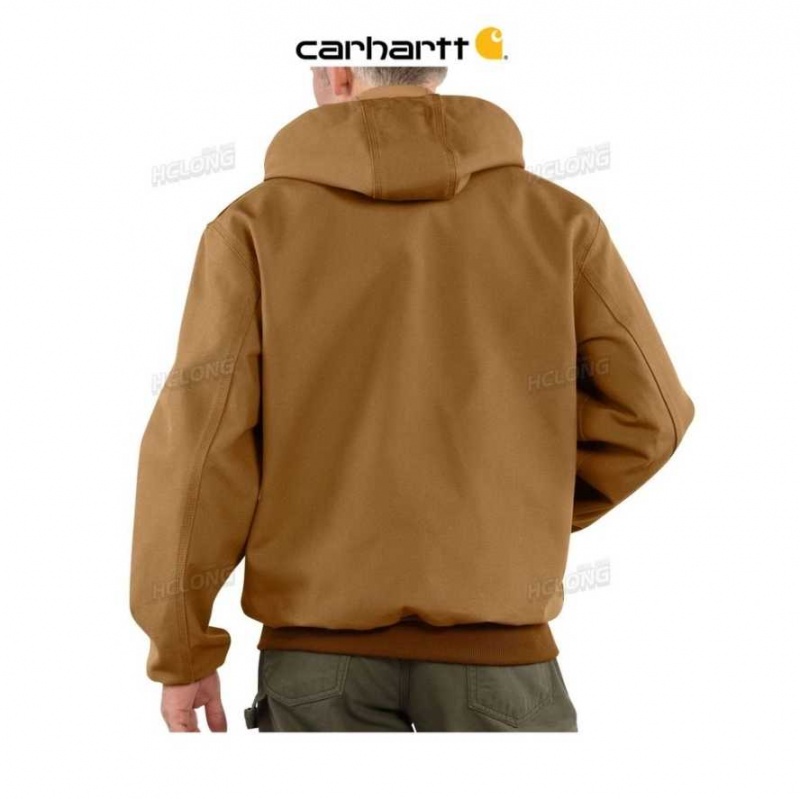 Carhartt Loose Fit Firm Duck Thermal-Lined Active Jac Brown | TH0000226