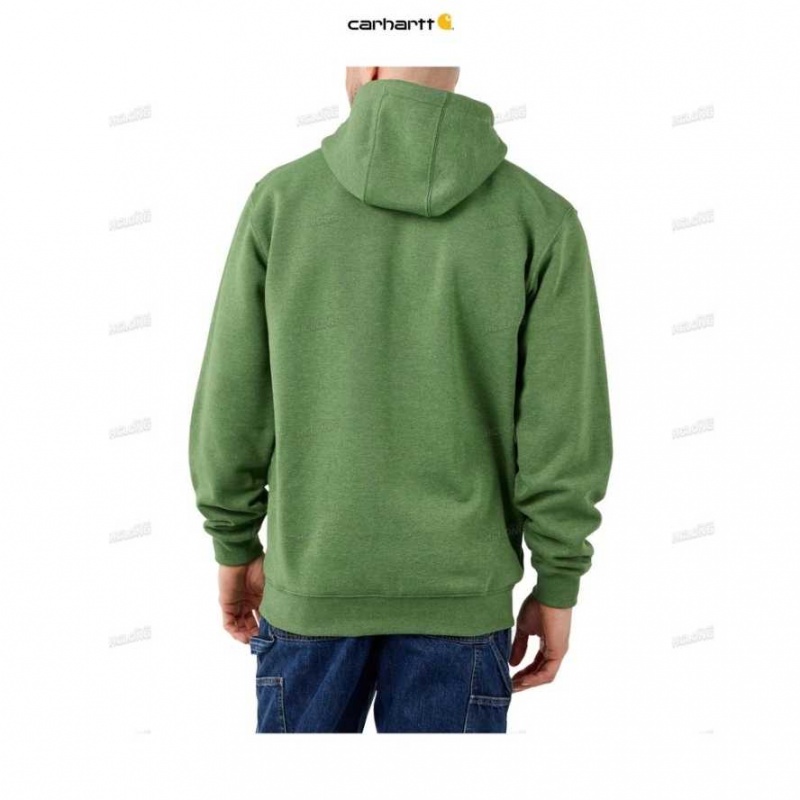 Carhartt Loose Fit Midweight Felt Logo Graphic Sweatshirt Arborvitae Heather | TH0000473