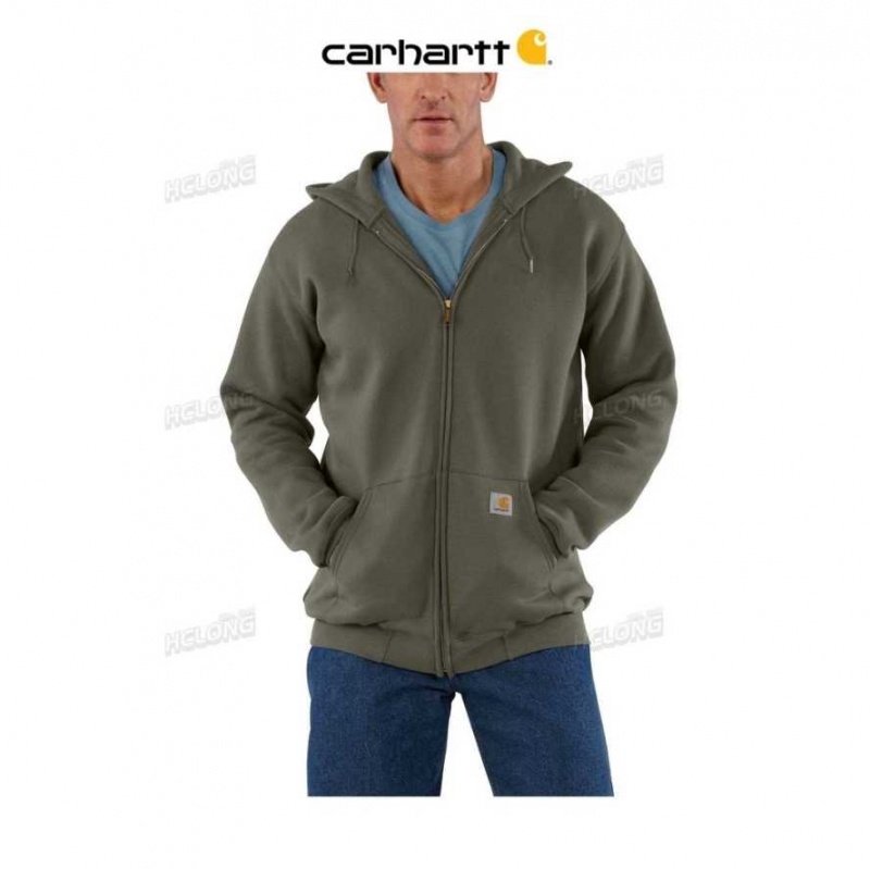 Carhartt Loose Fit Midweight Full-Zip Sweatshirt Moss | TH0000506