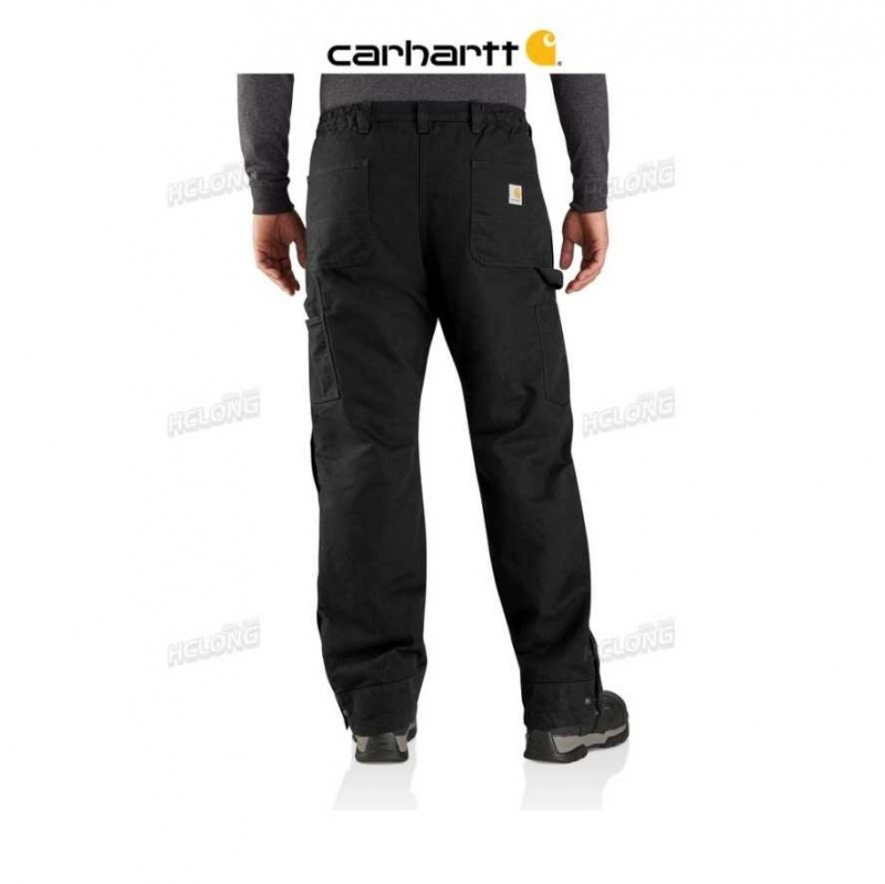 Carhartt Loose Fit Washed Duck Insulated Pant Black | TH0001651