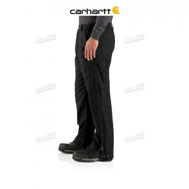 Carhartt Loose Fit Washed Duck Insulated Pant Black | TH0001651